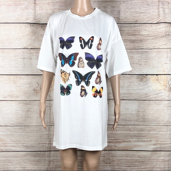 Boutique | Butterfly Drop T-Shirt Dress - Picture 5 of 7